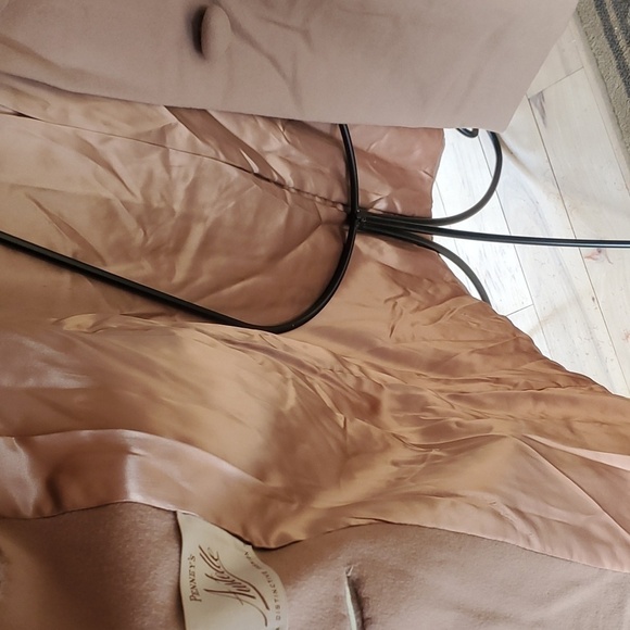 Vintage Penney's Union Made Austelle Fur Collar Scarf Pockets Long Sz. L Coat - Picture 4 of 16